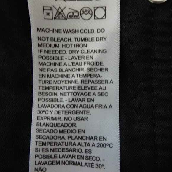 Levi's Baggy Jeans Women's Size 29x31 Black Denim Silvertab Distressed Straight - Picture 14 of 14